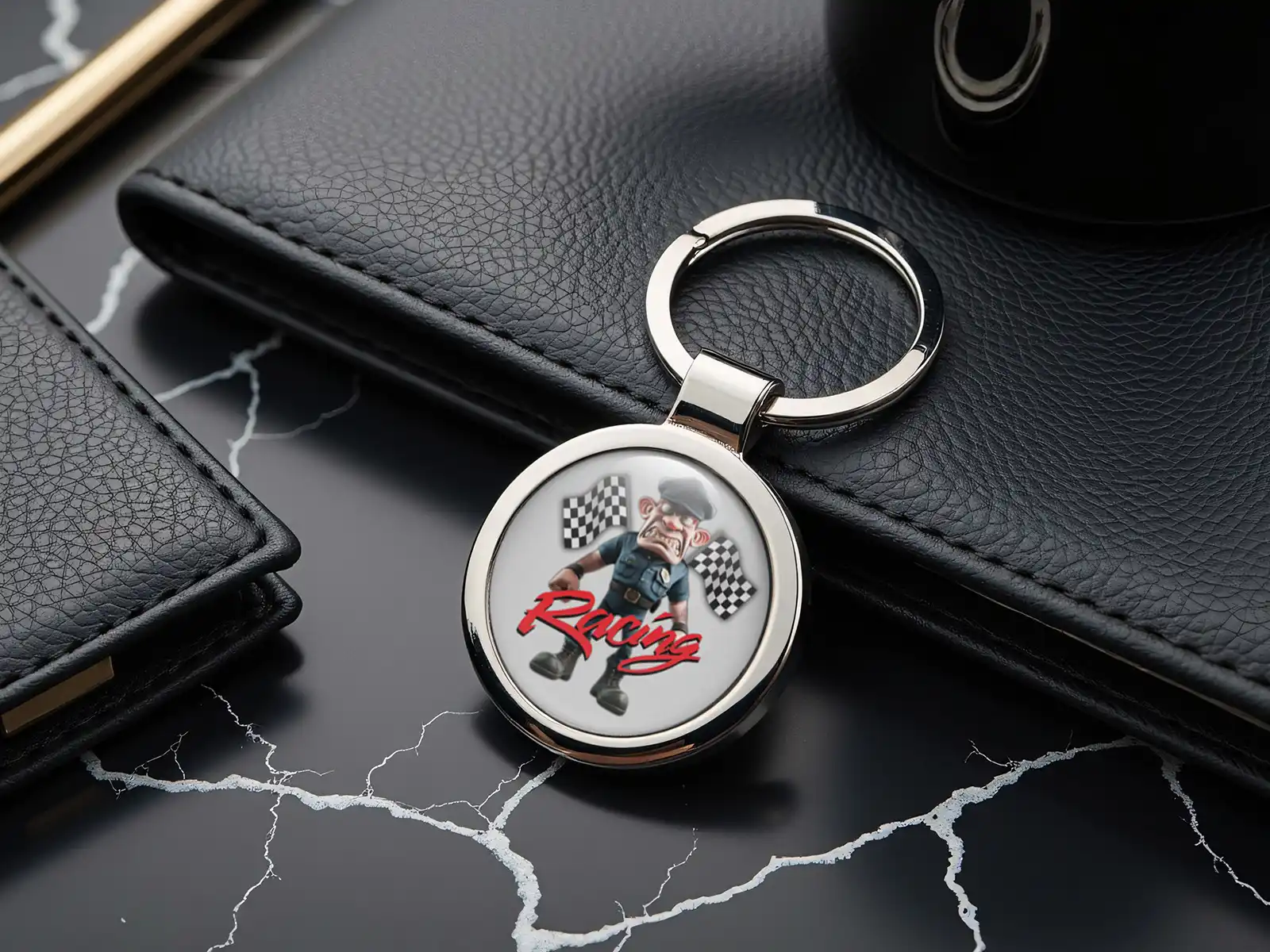 Personalized Glossy Keyfobs Max Classy Metal Sturdy